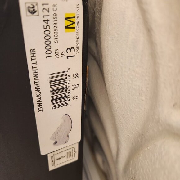 Vionic 23Walk Tennis Walking Shoes Sneakers White Women's Size 13. NIB - Picture 4 of 13